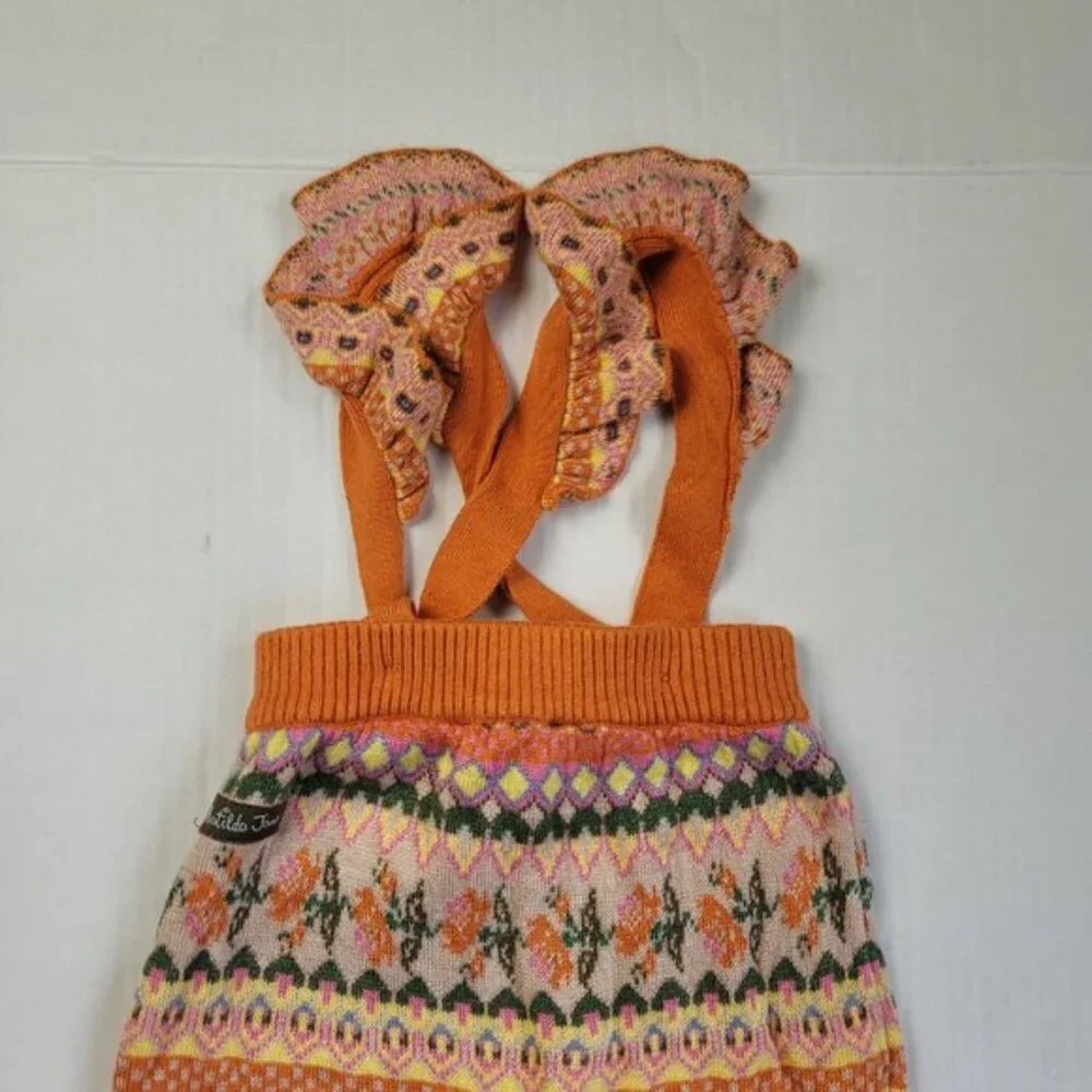 Matilda Jane Pumpkin Pie Romper Girls Size 6-12M Fall Knit One Piece